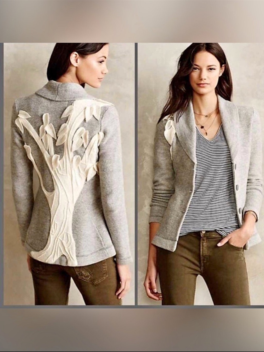 Anthropologie Corsage Boiled Wool Blazer by Rosie Neira NWT
